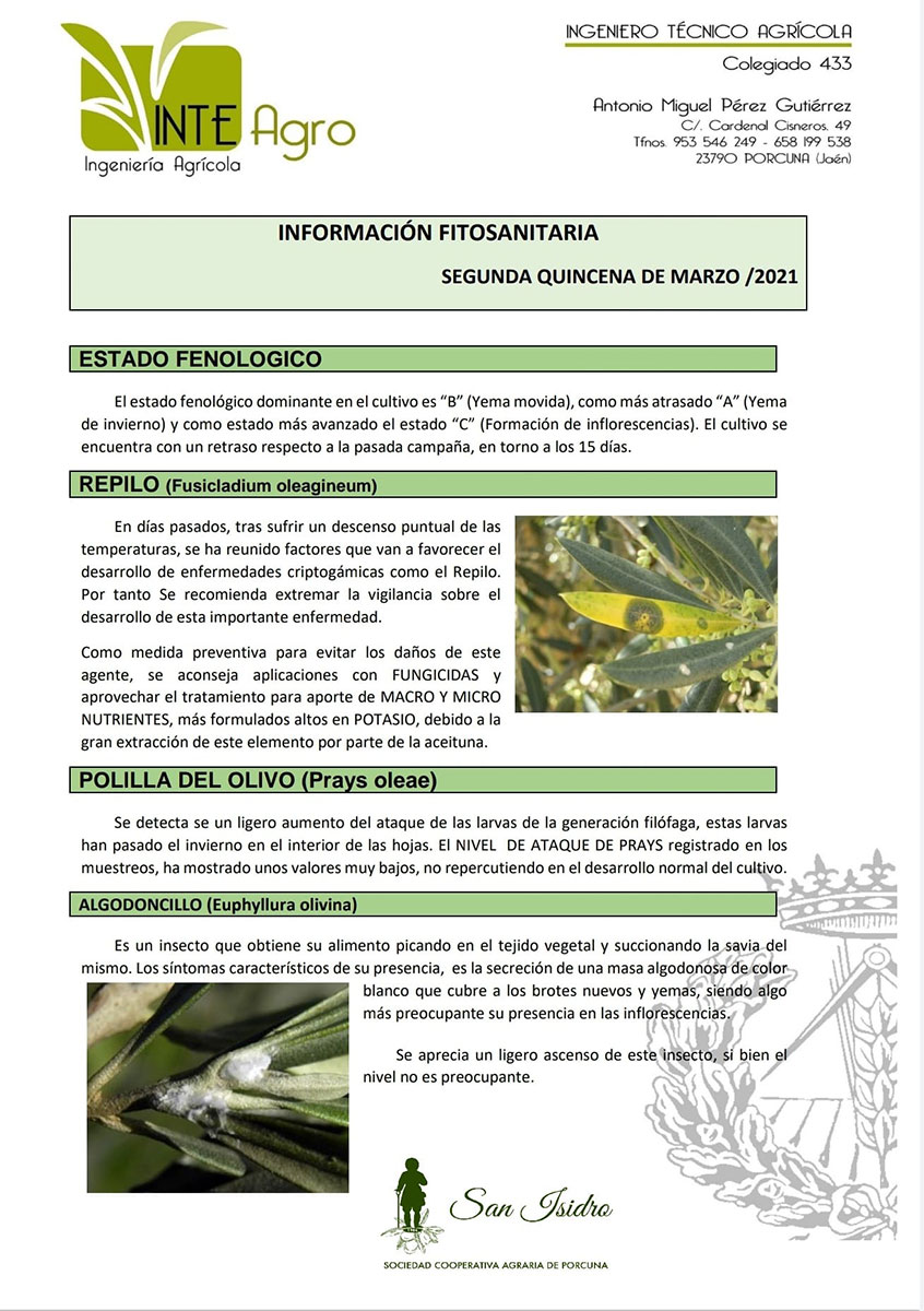 Información Fitosanitaria